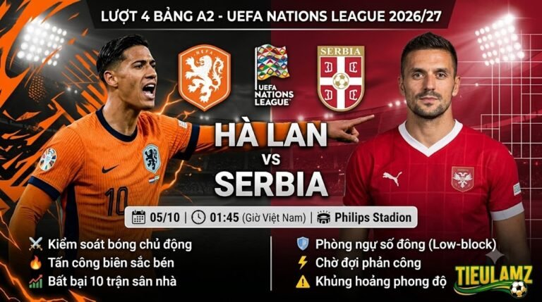Nhận định bóng đá Hà Lan vs Serbia ngày 5/10 UEFA Nations League - TieuLamTV