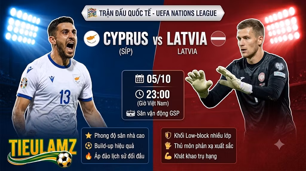 Nhận định Síp vs Latvia (23h00 ngày 5/10): Thử thách khối bê tông Baltic