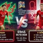 Nhận định bóng đá Xứ Wales vs Đan Mạch lúc 01h45 ngày 05/10 giải UEFA Nations League 2026/27 - TieuLamTV.
